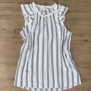J. Crew striped silk blouse